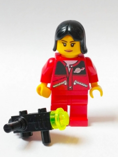 LH851 LEGO HRANÁ MINIFIGURKA VESMÍRNÁ ŽENA S PISTOLÍ