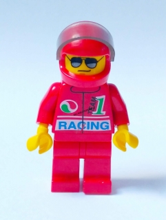 LH875 LEGO HRANÁ MINIFIGURKA ZÁVODNÍK FORMULE MOTO GP 