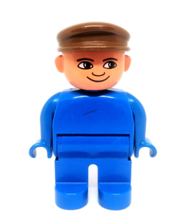 H459 DUPLO HRANÁ FIGURKA MUŽ STARŠÍ TYP MODRÝ