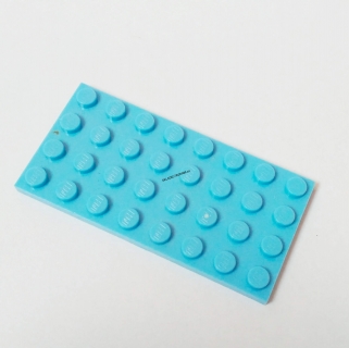 LH1615 LEGO HRANÁ DESTIČKA SVĚTLE MODRÁ 4X8 NOPKŮ