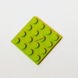 LH1616 LEGO HRANÁ DESTIČKA SVĚTLE ZELENÁ 4X4 NOPKY LIMETKOVÁ