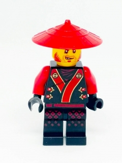 LH1220 LEGO HRANÁ MINIFIGURKA NINJAGO S ČERVENÝM KLOBOUKEM