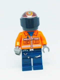 LH1356 HRANÁ MINIFIGURKA MOTORKÁŘ ORANŽOVÝ