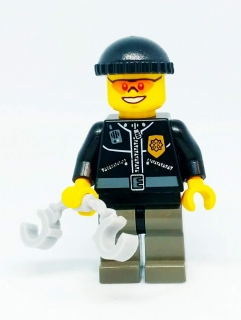 LH1370 HRANÁ MINIFIGURKA POLICISTA S ŽELÍZKY
