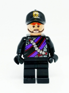 LH1424 HRANÁ MINIFIGURKA MUŽ V ČERNÉ KŠILTOVCE