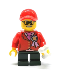 LH1564 HRANÁ MINIFIGURKA VYSTAVOVATEL PSŮ V ČERVENÉM