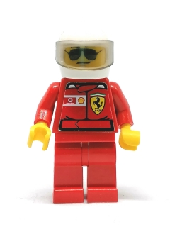LH1573 HRANÁ MINIFIGURKA ZÁVODNÍK V ČERVENÉ KOMBINÉZE