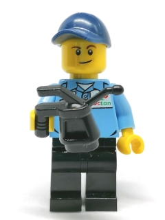LH1584 HRANÁ MINIFIGURKA OPRAVÁŘ S OLEJNIČKOU