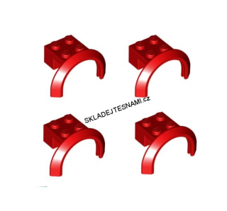 LH1777 LEGO HRANÉ ČERVENÉ BLATNÍKY 4 KS