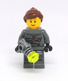 LH1841 HRANÁ LEGO MINIFIGURKA CITY ŽENA S VESMÍRNOU PISTOLÍ