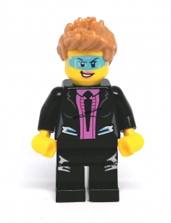 LH1910 HRANÁ LEGO MINIFIGURKA MUŽ V RŮŽOVÉ KOŠILI