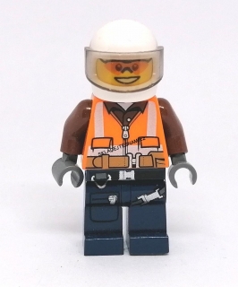 LH2004 HRANÁ LEGO MINIFIGURKA MUŽ BEZPEČNOSTNÍ VESTĚ