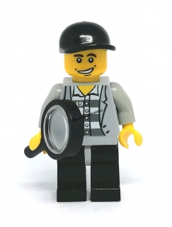 LH2106 HRANÁ LEGO MINIFIGURKA VĚZEŇ S LUPOU
