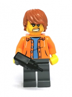 LH2122 HRANÁ LEGO MINIFIGURKA MUŽ S VRTAČKOU