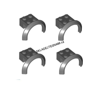 LH1888 LEGO HRANÉ ČERNÉ BLATNÍKY 4 KS