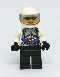 LH2129 HRANÁ LEGO MINIFIGURKA MUŽ ZÁVODNÍK ŘIDIČ MOTORKÁŘ