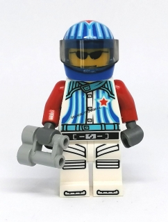 LH2132 HRANÁ LEGO MINIFIGURKA MUŽ ZÁVODNÍK ŘIDIČ MOTORKÁŘ