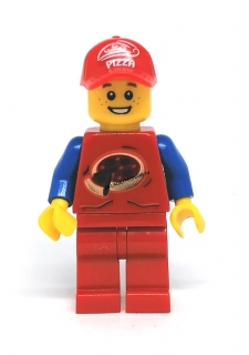 LH2143 HRANÁ LEGO MINIFIGURKA MUŽ KUCHAŘ PIZZA