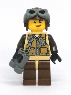 LH2180 HRANÁ LEGO MINIFIGURKA MUŽ PILOT