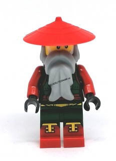 LH2221 LEGO HRANÁ MINIFIGURKA NINJAGO MISTR ŠEDÉ VOUSY