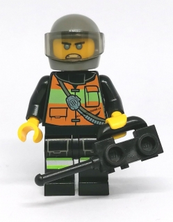 LH2298 LEGO HRANÁ MINIFIGURKA MUŽ S VYSÍLAČKOU