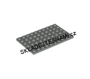 LH2034 LEGO HRANÁ DESTIČKA 6X10 NOPKŮ SVĚTLE ŠEDÁ
