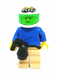 LH2335 LEGO HRANÁ MINIFIGURKA MUŽ OPRAVÁŘ S OLEJNIČKOU