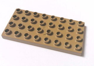H488 DUPLO PODLOŽKA TMAVÉ OPÁLENÍ 4X8NOPKŮ