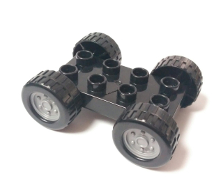H445 DUPLO HRANÝ DÍL PODVOZEK ČERNÝ MALÝ