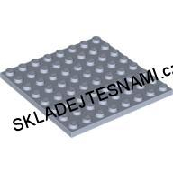LH1666 LEGO HRANÁ DESTIČKA ŠEDÁ 8X8 NOPKŮ
